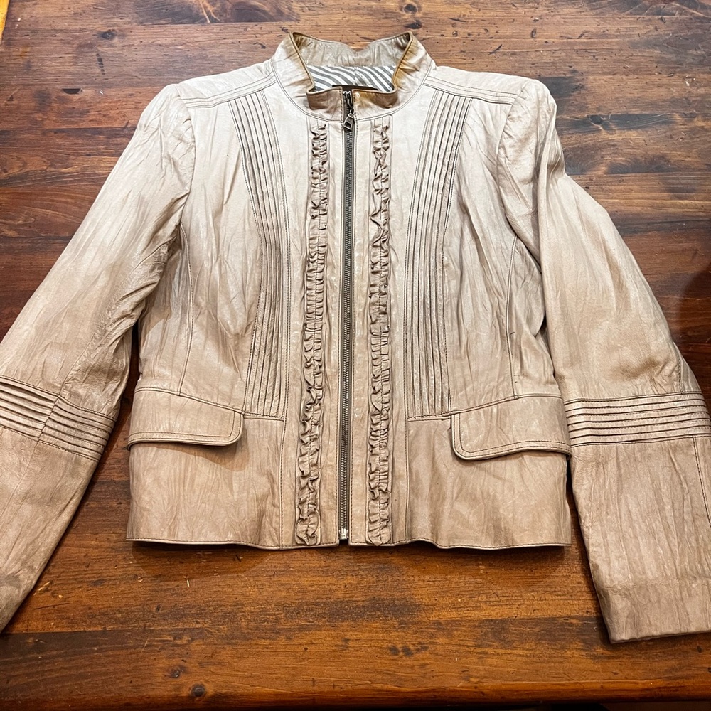 Danier Leather Jacket - Cream
